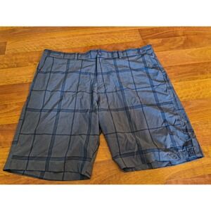 OP Flex Size 44 Blue Plaid Mens Shorts
